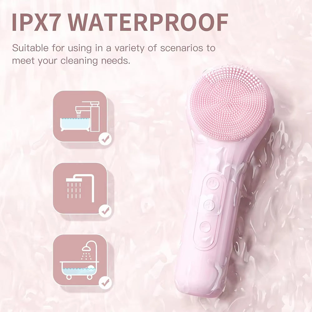 Electric Silicone Facial Scrubber