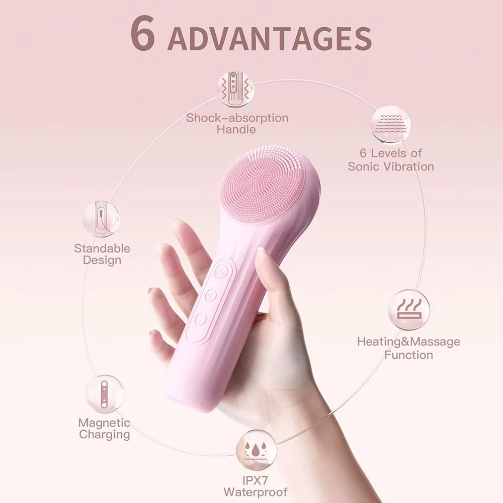 Electric Silicone Facial Scrubber