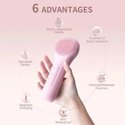 Electric Silicone Facial Scrubber