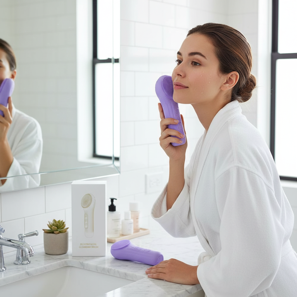 Electric Silicone Facial Scrubber