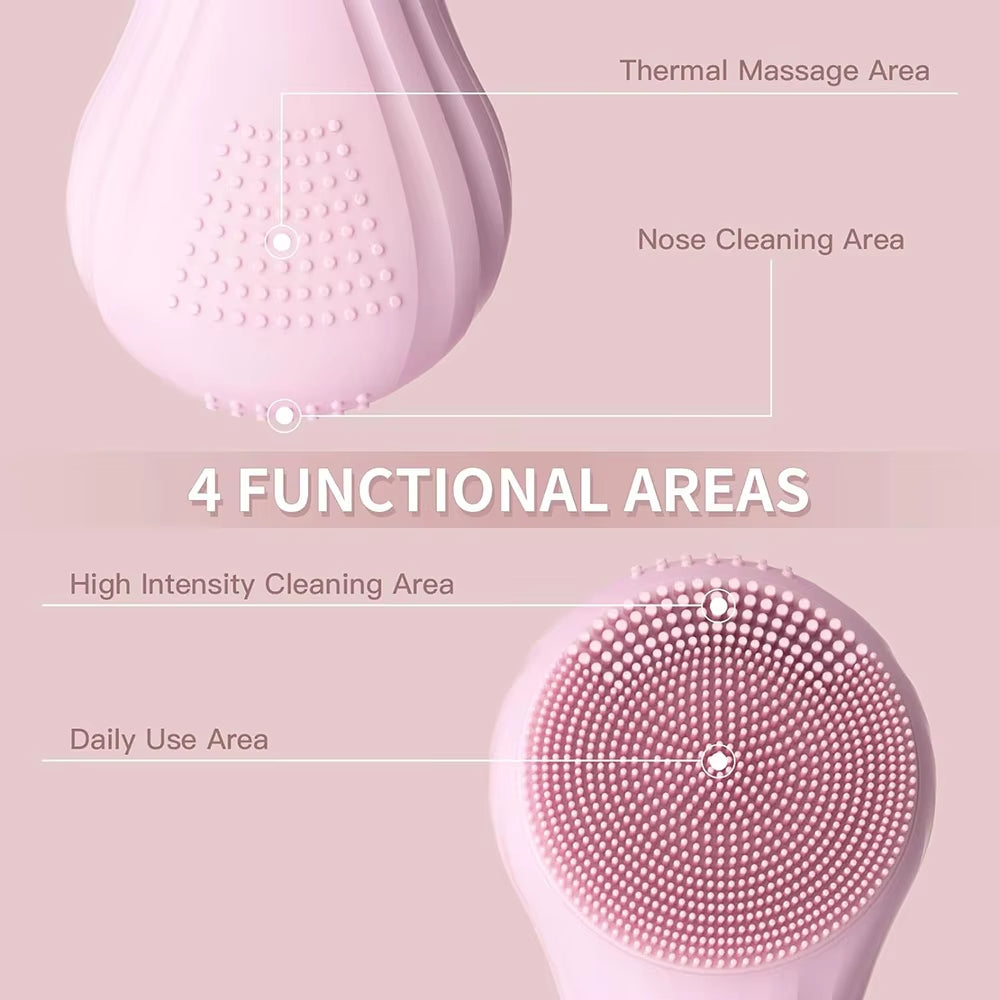 Electric Silicone Facial Scrubber